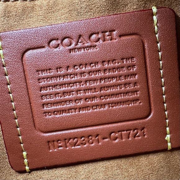 Coach Western Tabby Shoulder Bag in Burnished Amber NWT - Picture 12 of 13